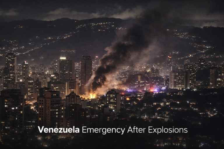 Emergency Declared in Venezuela After US Strikes Trigger Explosions, Panic Caught on Video