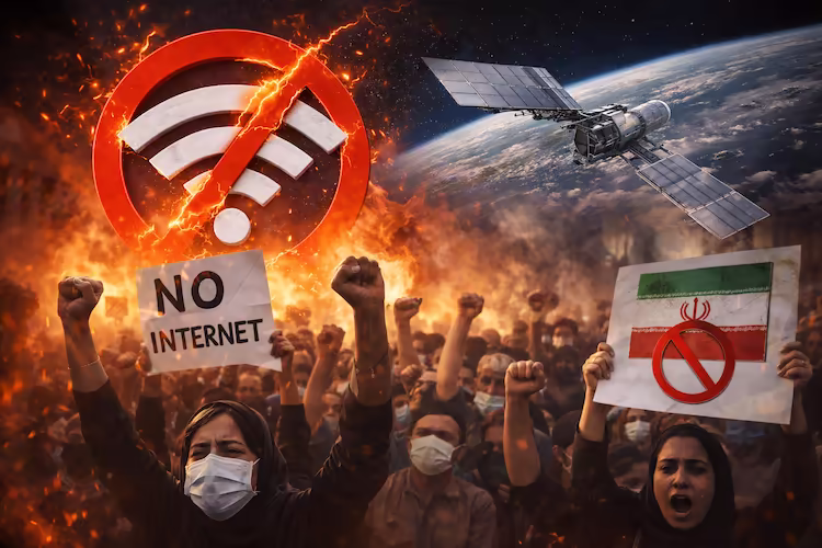 Iran Blocks Starlink Service as Protests Continue, Experts Suspect Foreign Help