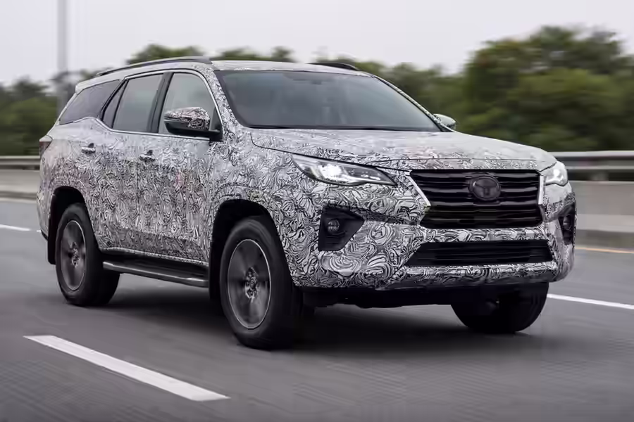 Toyota Fortuner Next Gen Model Test Runs