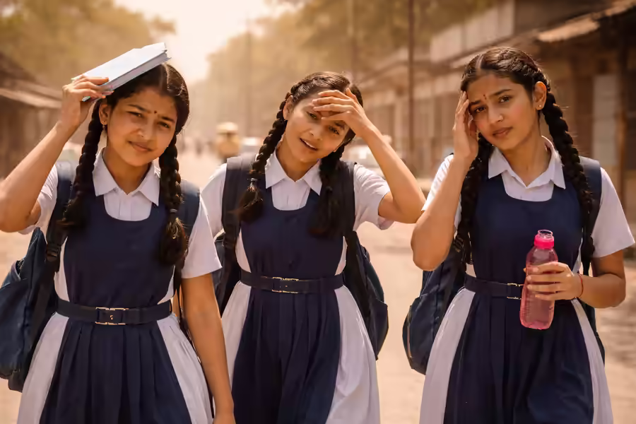 Uttar Pradesh Heatwave High Temperature City Streets