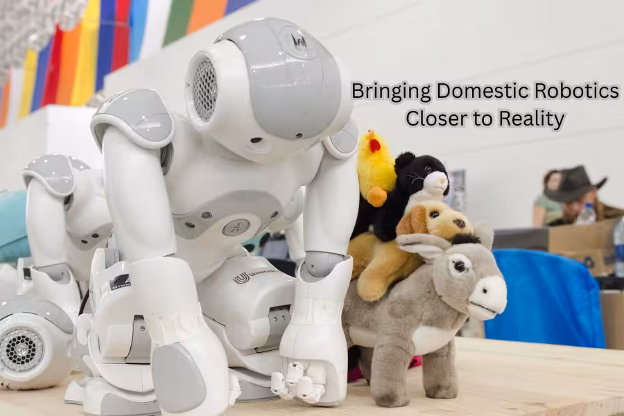 Humanoid robot performing household tasks