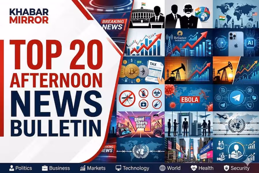Top 20 Afternoon News: Biggest National, World and Business Updates Today