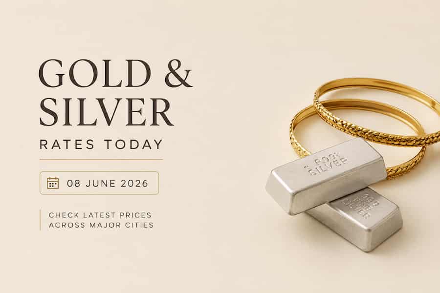Gold and Silver Rates on June 08: Check City-Wise Rates of Chennai, Mumbai, Delhi Here