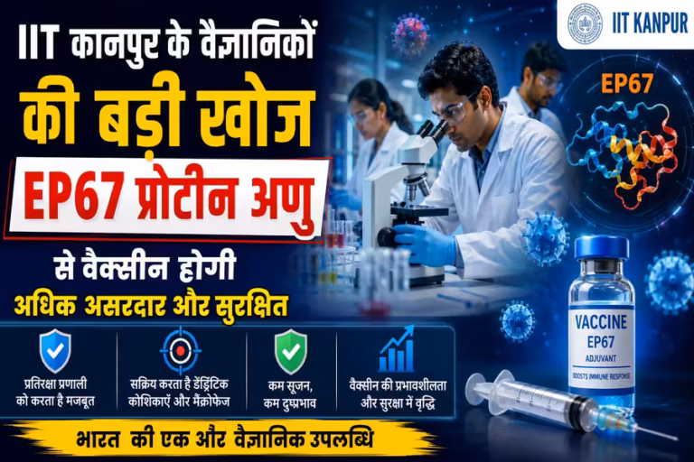 IIT कानपुर के वैज्ञानिकों ने खोजा EP67 प्रोटीन मॉलिक्यूल, अब टीके होंगे ज्यादा असरदार और सुरक्षित