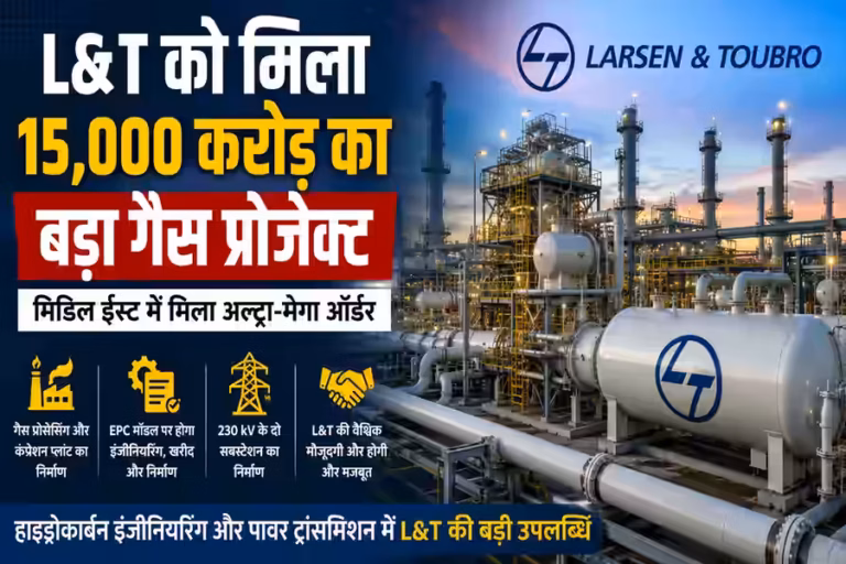 मिडिल ईस्ट में L&T को मिला ₹15,000 करोड़ से ज्यादा का मेगा कॉन्ट्रैक्ट, गैस प्रोजेक्ट की संभालेगी पूरी जिम्मेदारी
