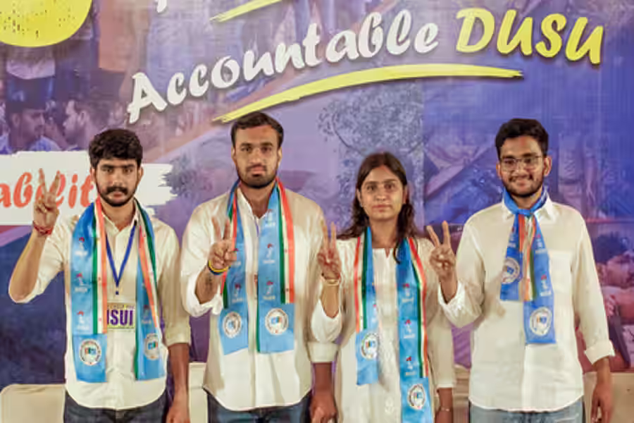 DUSU चुनाव में ABVP-NSUI की सीधी टक्कर, यश डबास और विजय शंकर मीणा अध्यक्ष पद के उम्मीदवार