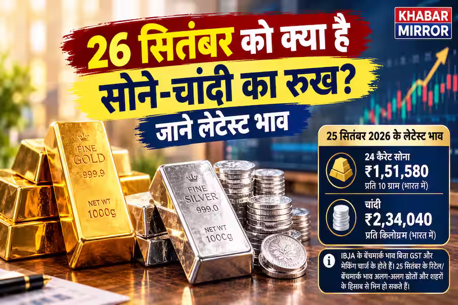 Gold Price Today 26 September: सोने के दाम में गिरावट, जानें आपके शहर में क्या है आज का ताजा भाव